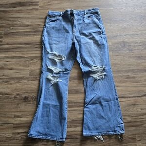 AE Curvy Super High-waisted Flare Jeans